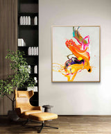 Colorful Abstract Painting By Nikolaos Schizas in Dubai