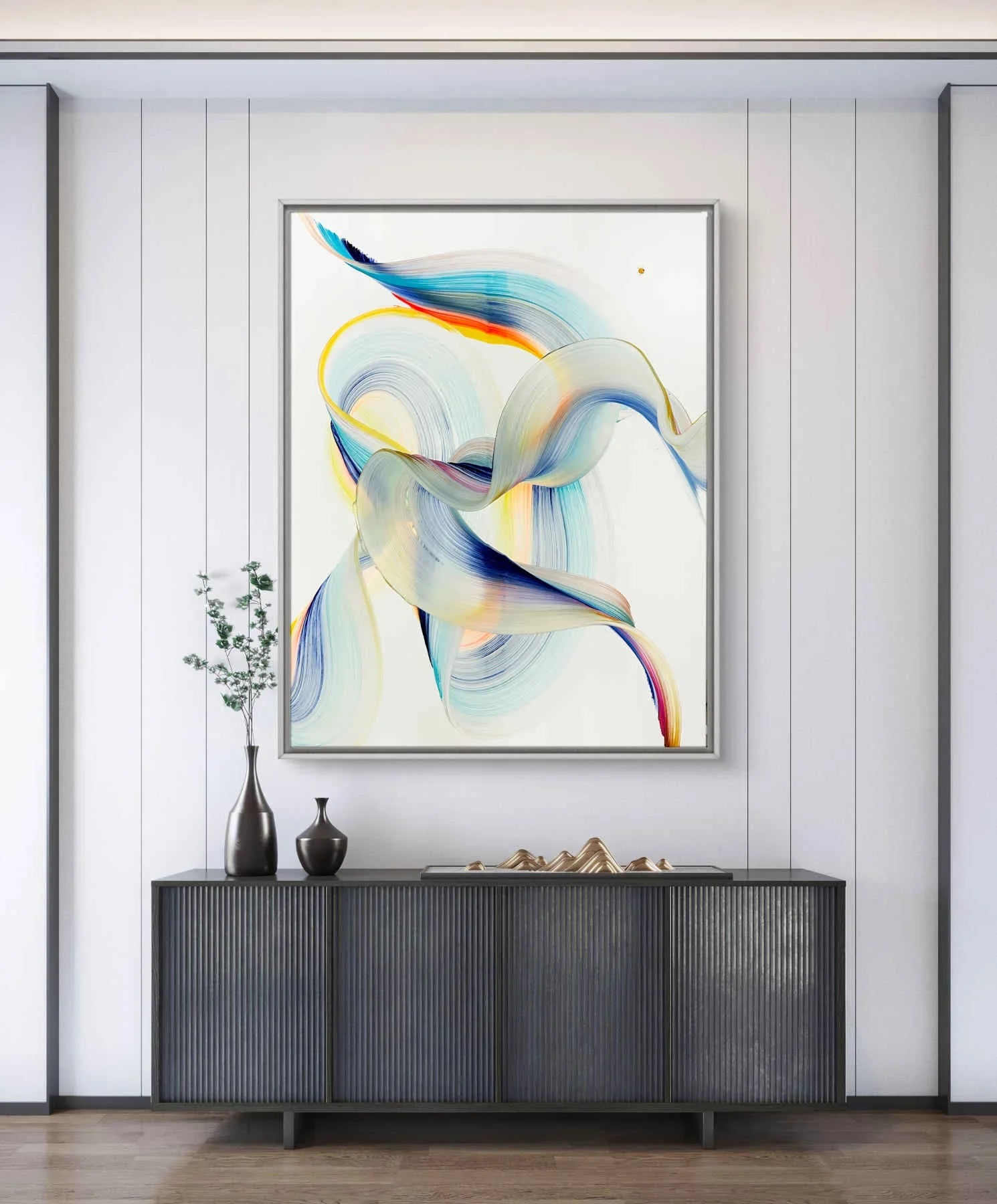 Colorful Abstract Painting By Nikolaos Schizas in Dubai