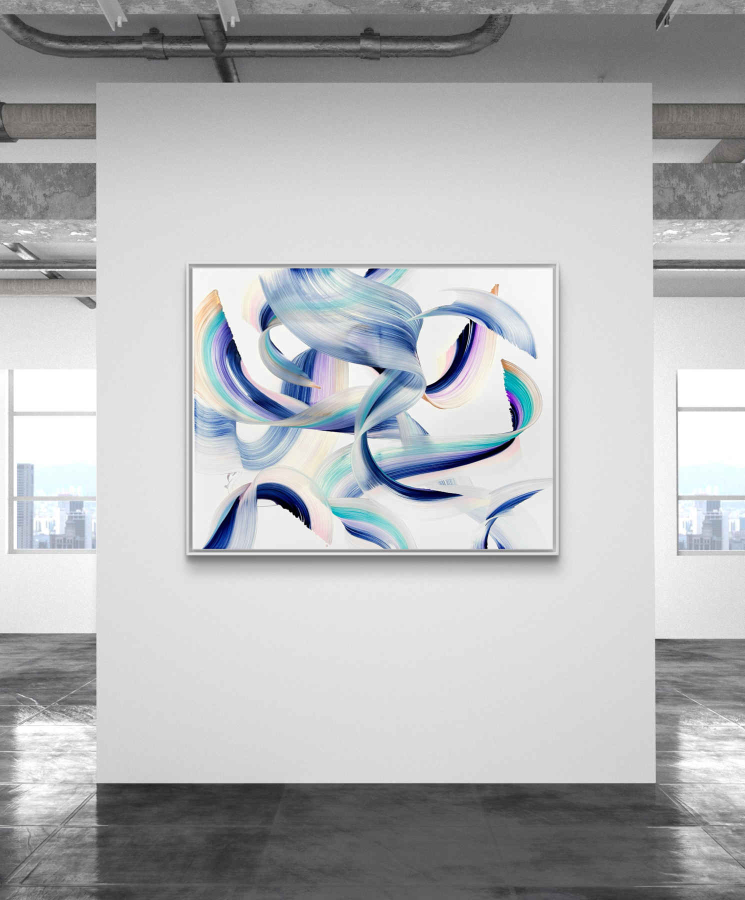 Colorful Abstract Painting By Nikolaos Schizas in Dubai