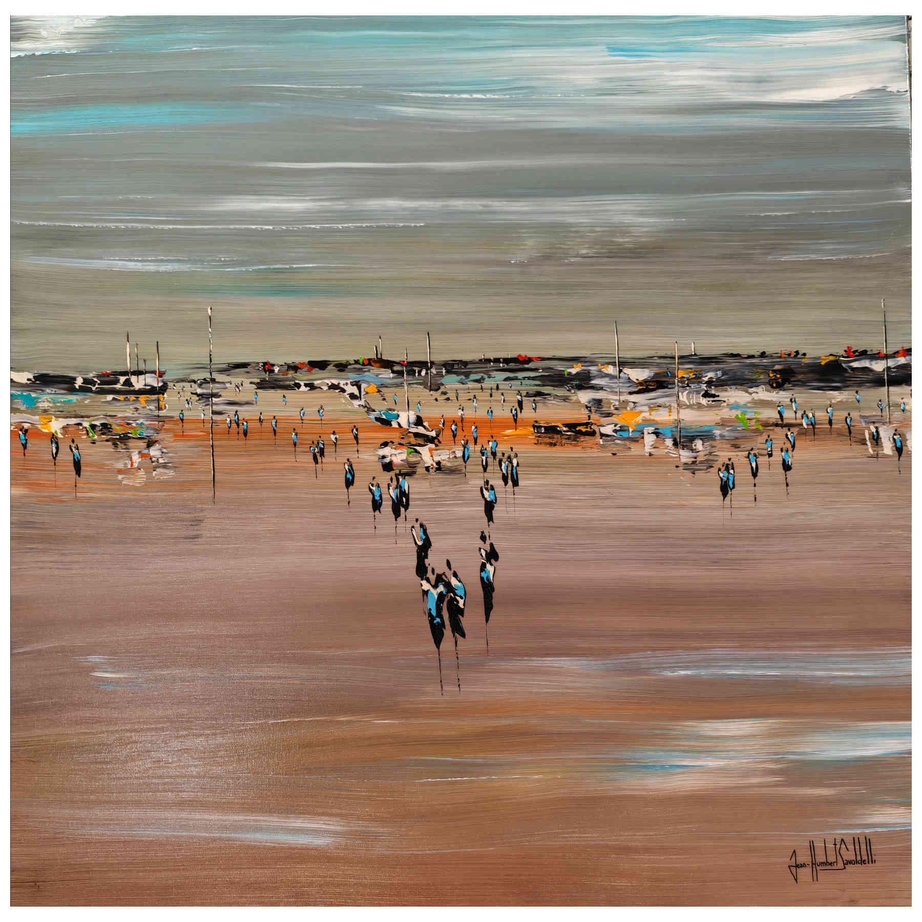 Contemporary Abstract Acrylic Painting By JH Savoldelli in Dubai