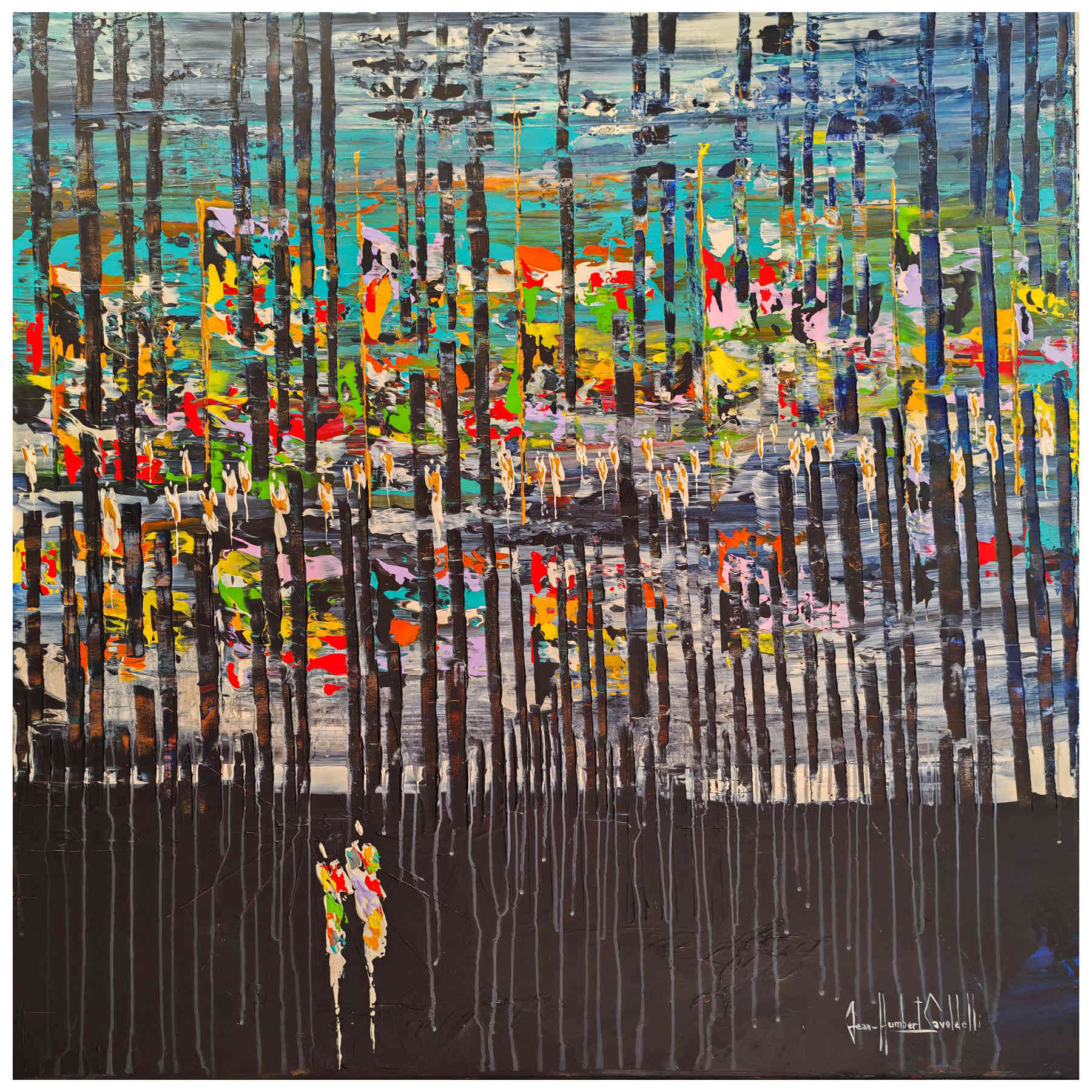 Contemporary Abstract Acrylic Painting By JH Savoldelli in Dubai