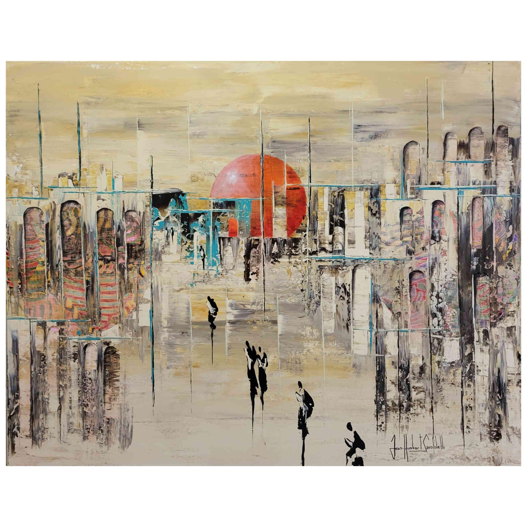 Contemporary Abstract Acrylic Painting By JH Savoldelli in Dubai