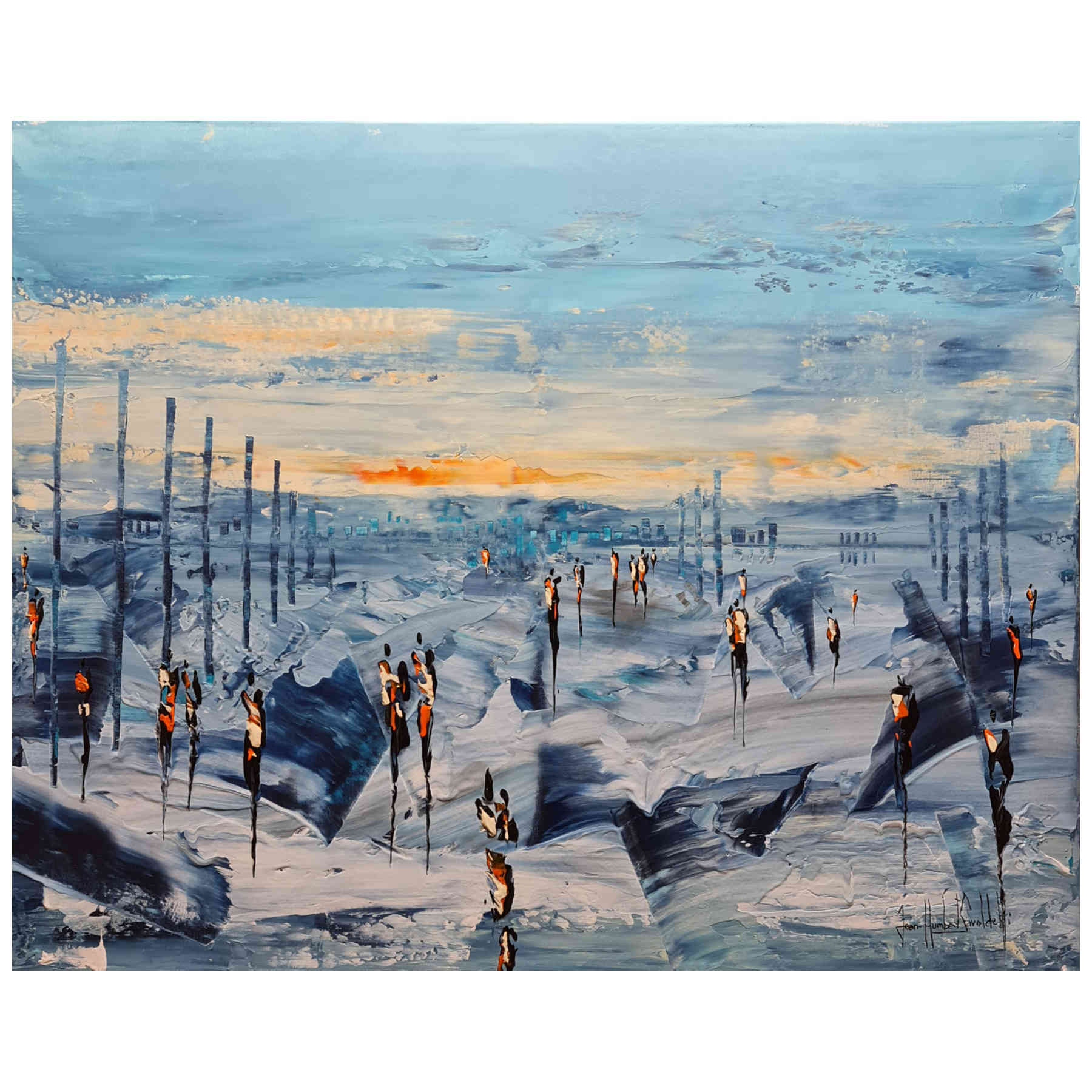 Contemporary Abstract Acrylic Painting By JH Savoldelli in Dubai