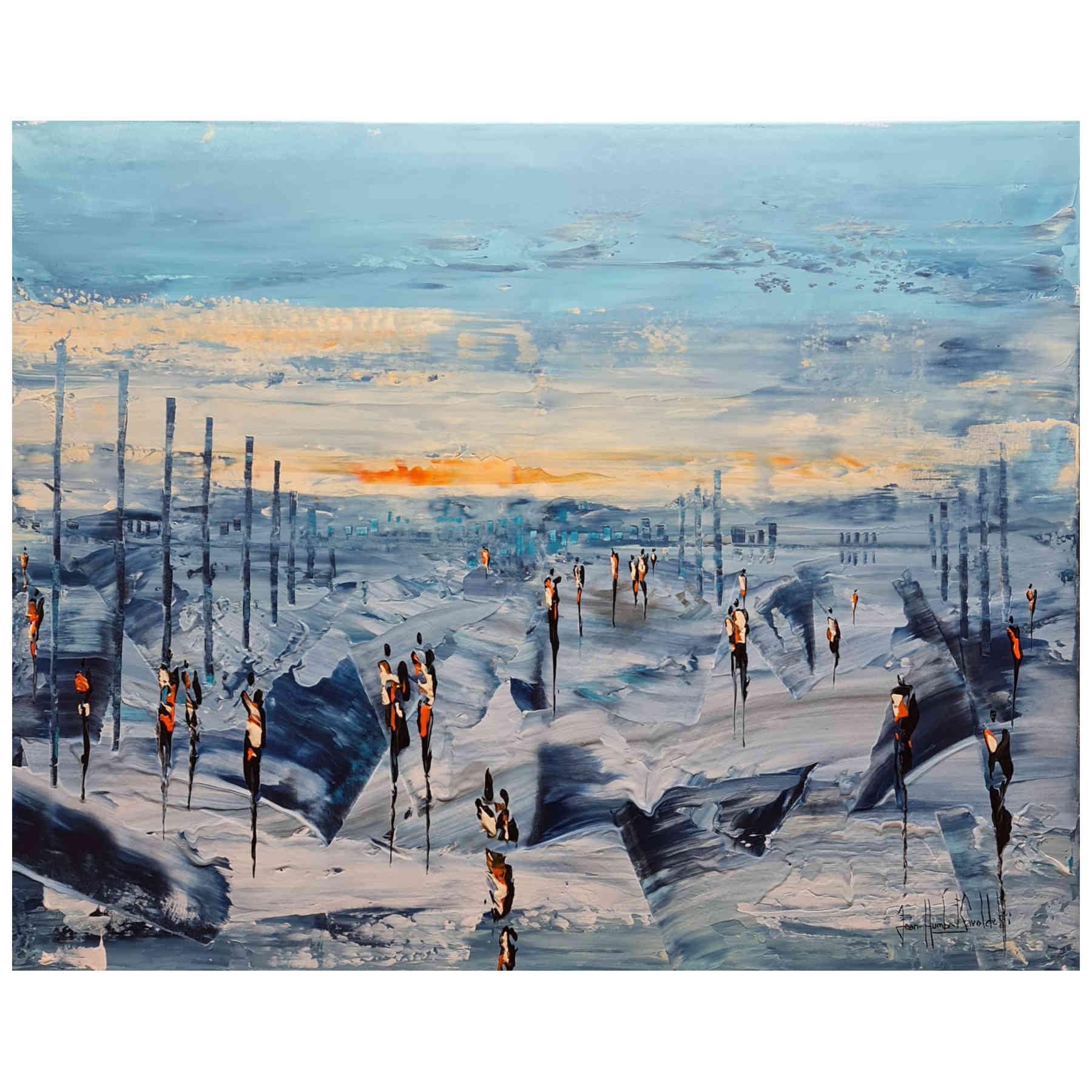 Contemporary Abstract Acrylic Painting By JH Savoldelli in Dubai