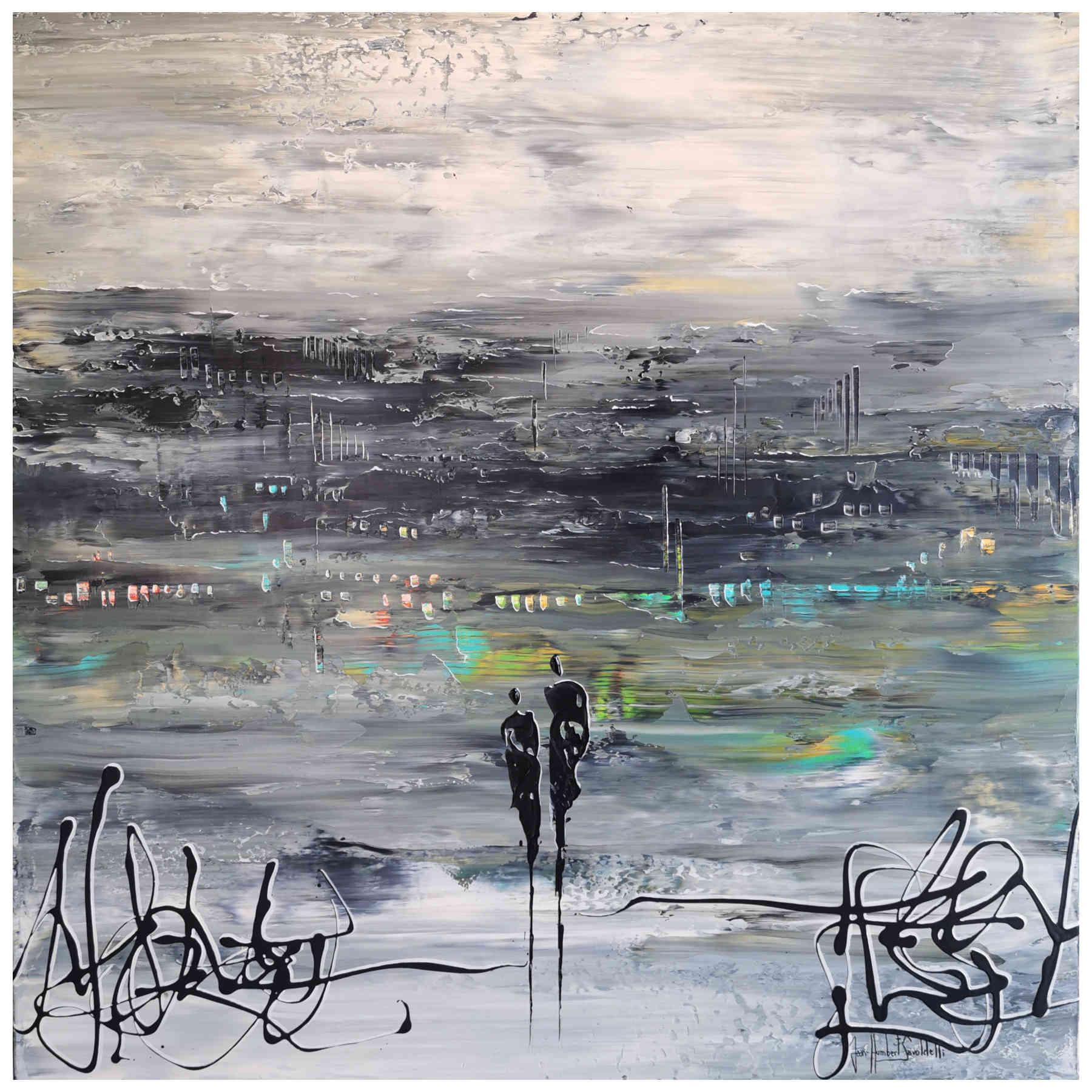 Contemporary Abstract Acrylic Painting By JH Savoldelli in Dubai