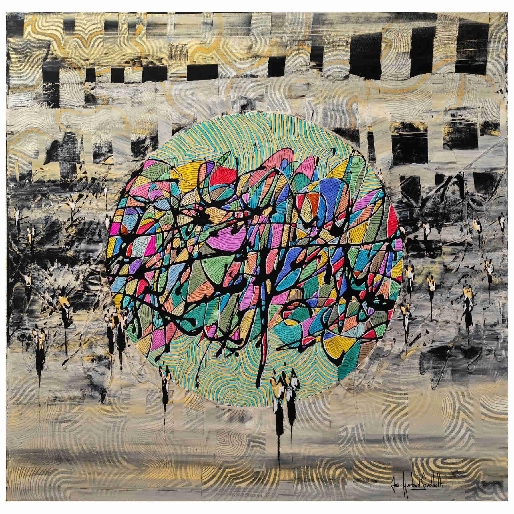 Contemporary Abstract Acrylic Painting By JH Savoldelli in Dubai