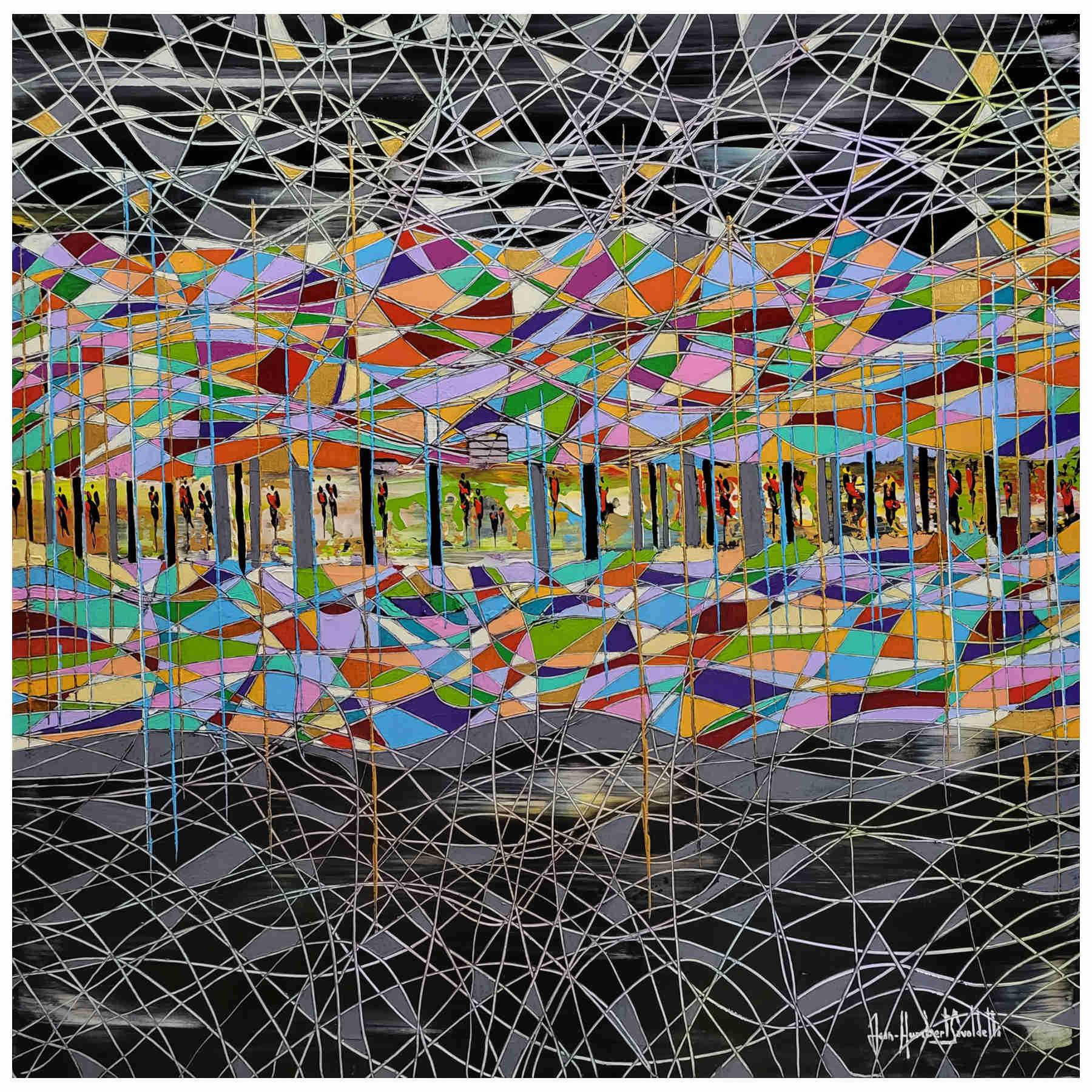 Contemporary Abstract Acrylic Painting By JH Savoldelli in Dubai