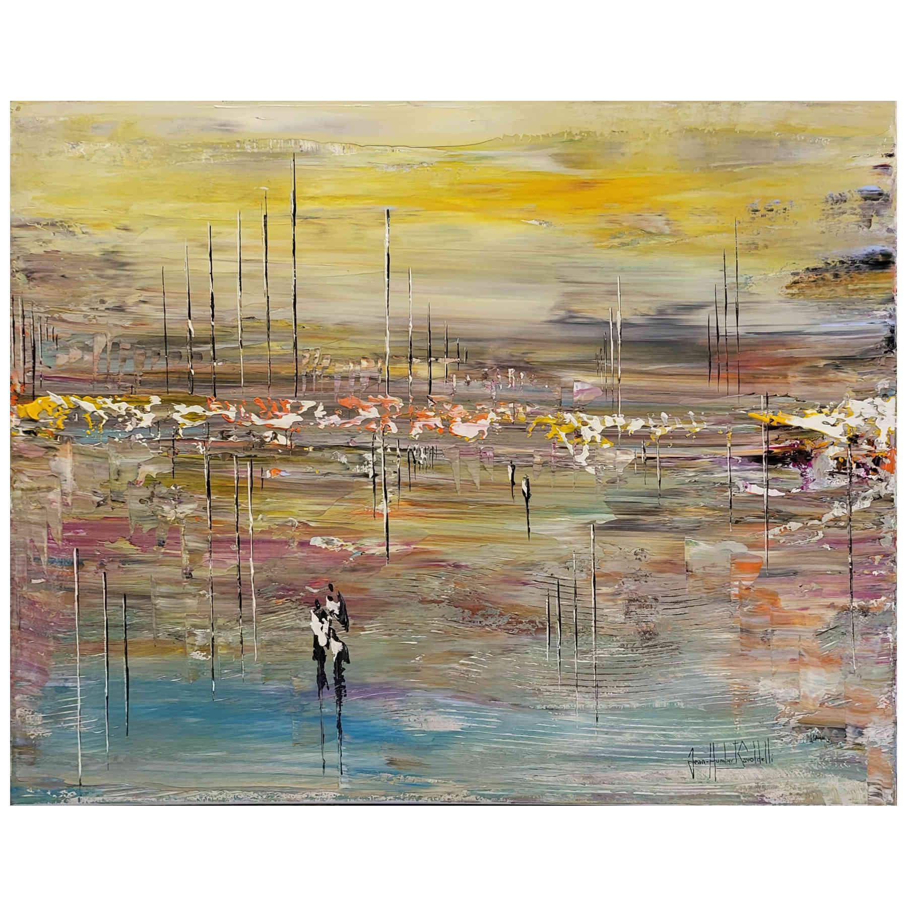 Contemporary Abstract Acrylic Painting By JH Savoldelli in Dubai