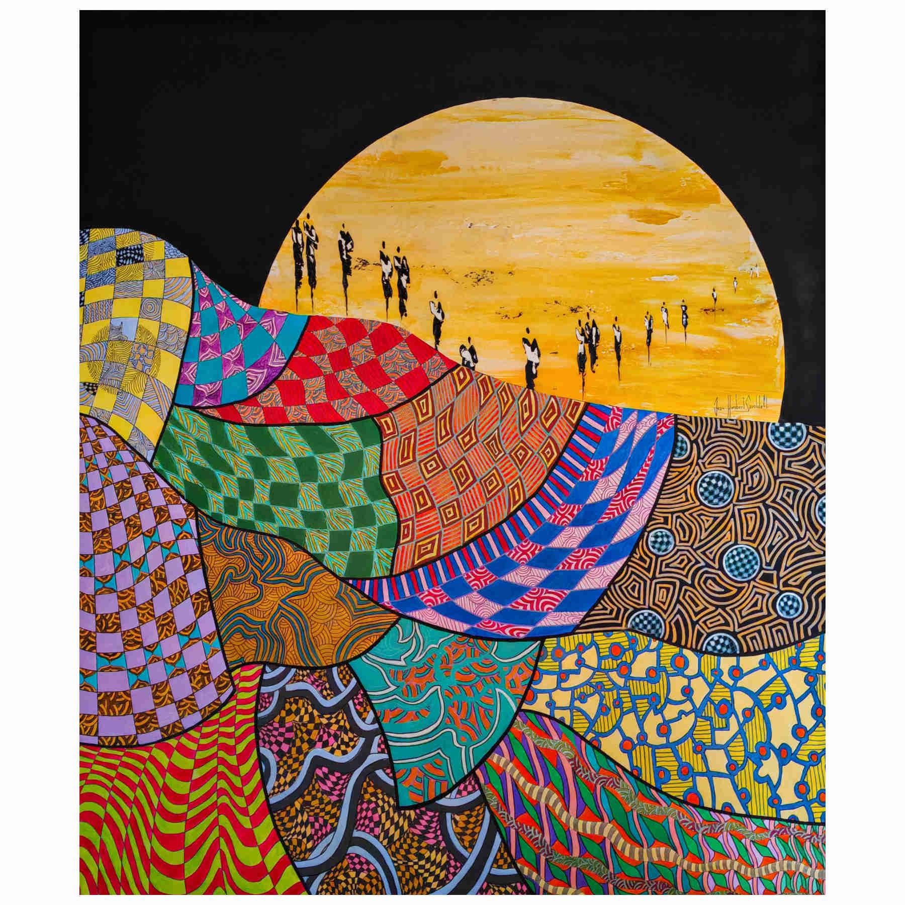 Contemporary Abstract Acrylic Painting By JH Savoldelli in Dubai