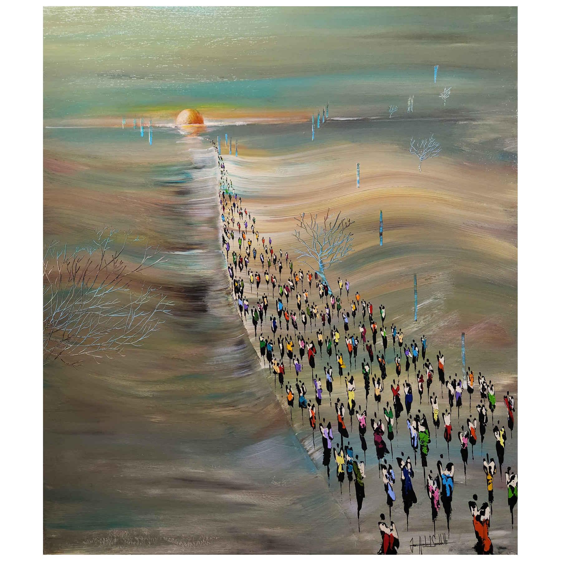 Contemporary Abstract Acrylic Painting By JH Savoldelli in Dubai