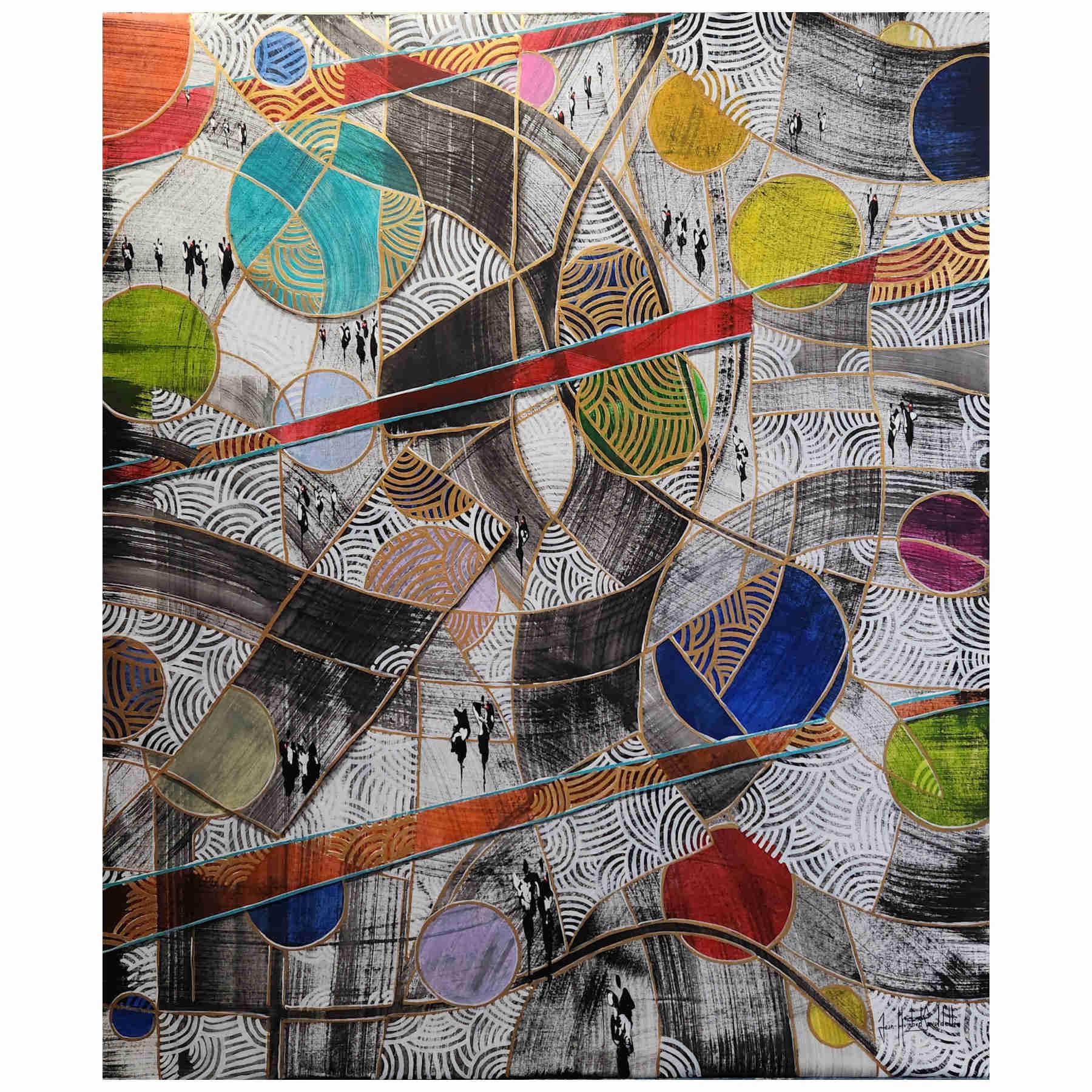 Contemporary Abstract Acrylic Painting By JH Savoldelli in Dubai