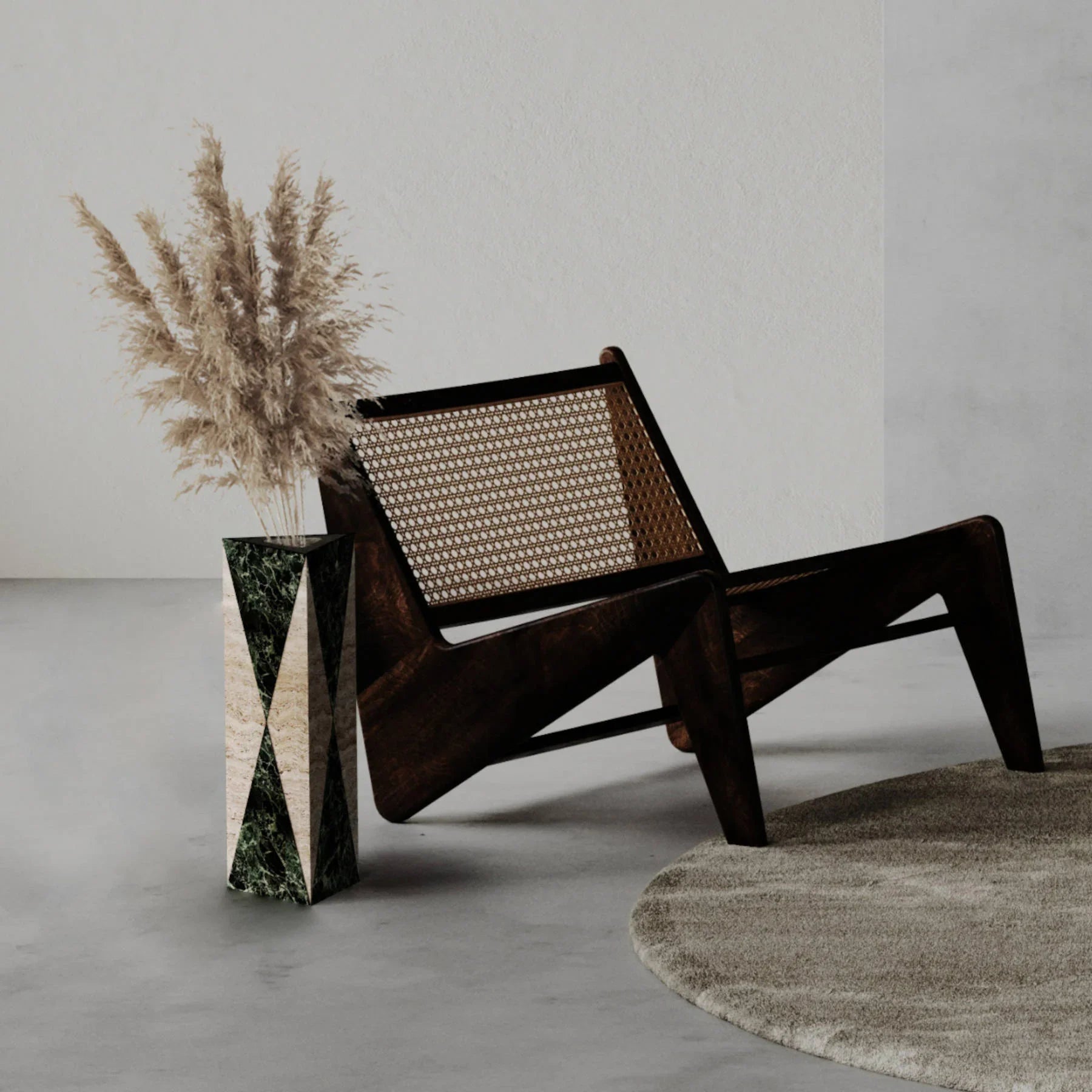 Alpi Green Marble Vase - Italian Designer Marble & Travertine Decor