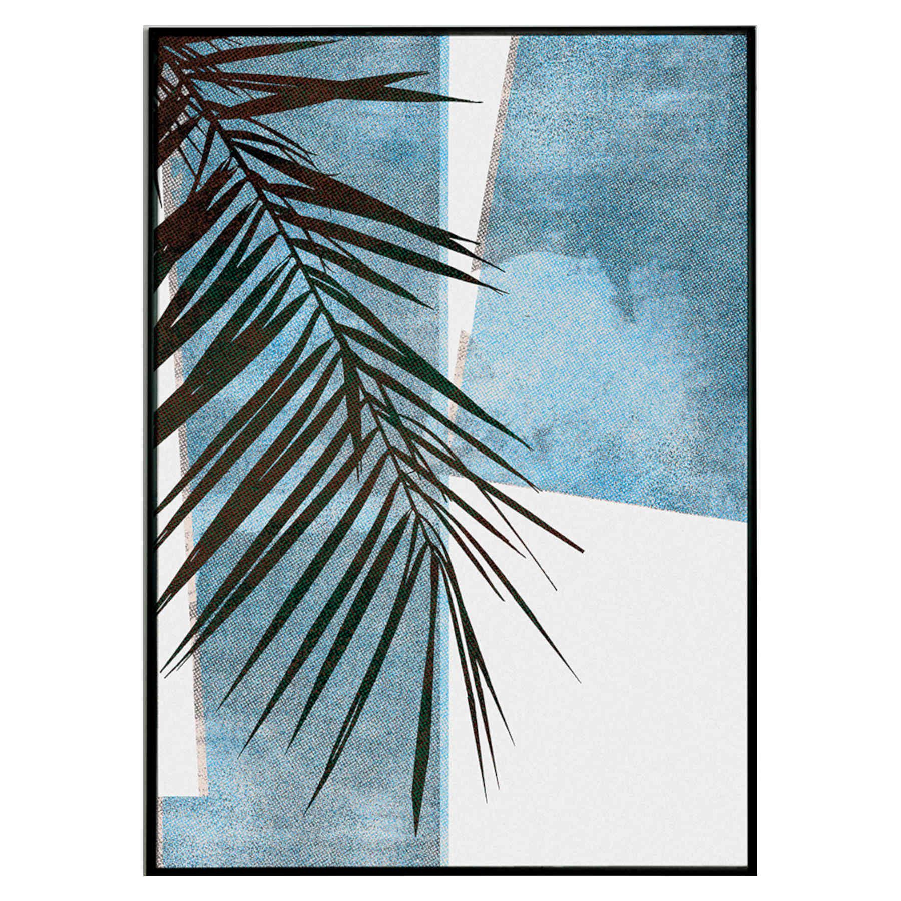 Jumeirah Palms Print on Canvas Artwork - Vintage Arabia Pop Art by Julian Castaldi in Dubai