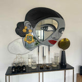 Girl with Golden Earring 3D Painted Decorative Wall Mirror