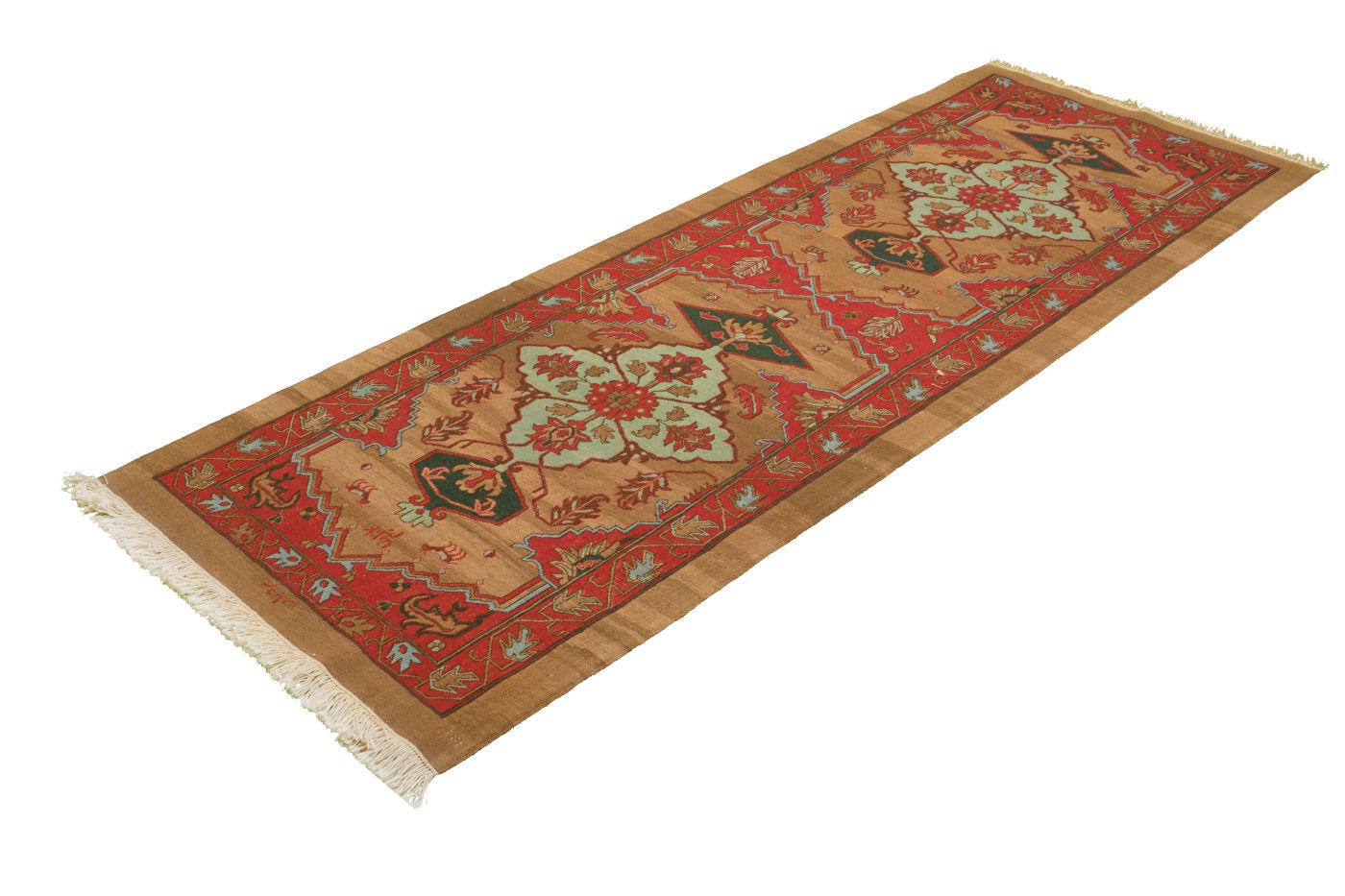 Pirayesh Kilim Morvaridbaf Persian Carpet Wool 106x295, Authentic Vintage Rugs & Kilims in Dubai
