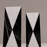 Black & White Marble Vase - Italian Designer Furniture & Decor Dubai