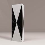 Black & White Marble Vase - Italian Designer Furniture & Decor Dubai