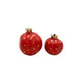 Red Decorative Ceramic Pomegranate Set