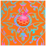 Pomegranate Forever Framed Print On Paper, Arab Pop Art Dubai