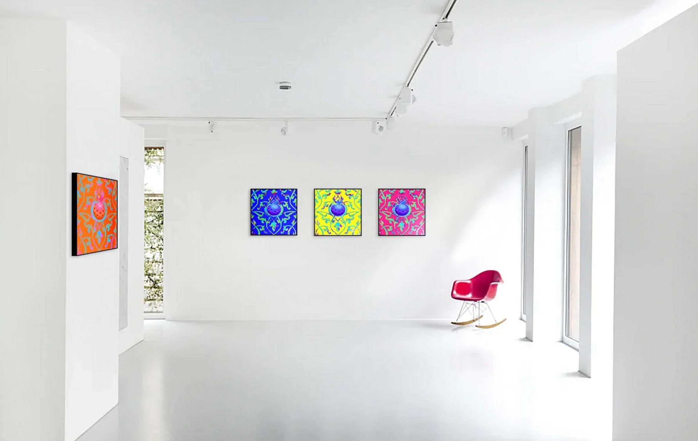 Pomegranate Forever Framed Print On Paper, Arab Pop Art Dubai