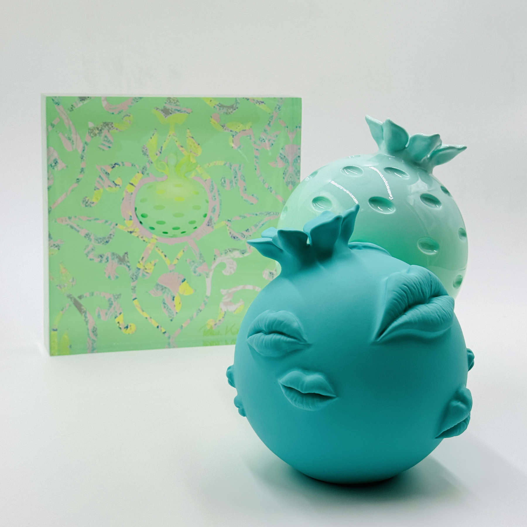 Pomegranate Acrylic Sculpture, Corporate Gifts By Petra Kaltenbach in Dubai