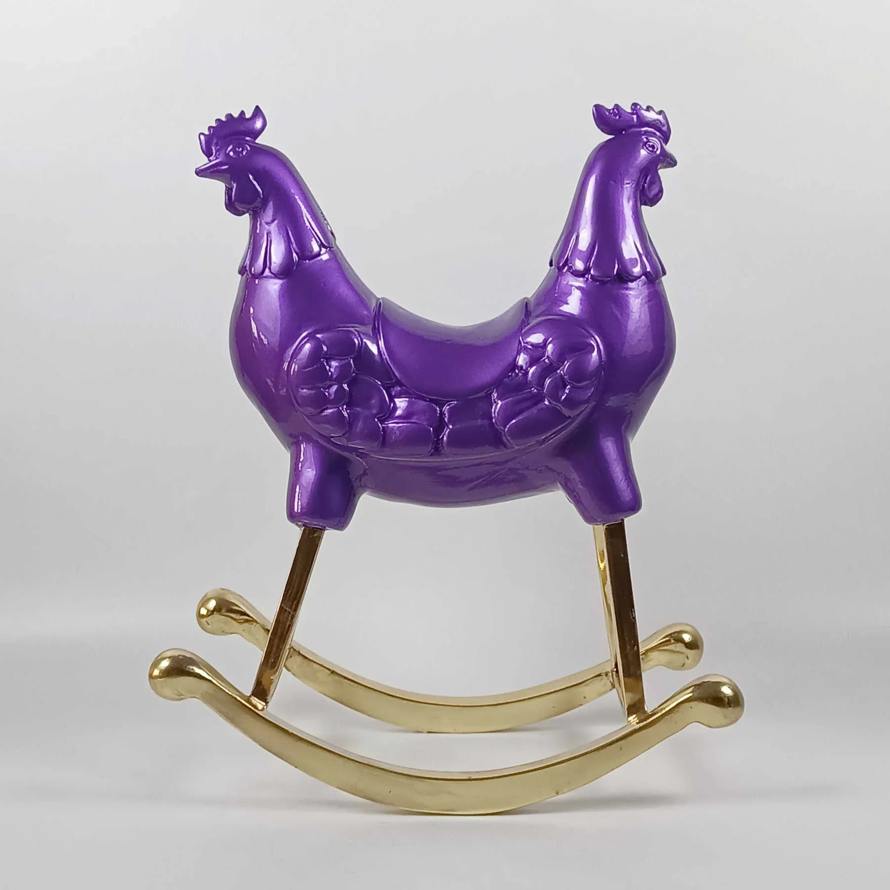 Rocking Rooster Sculpture, Collectible Art By Sara Rahanjam Dubai