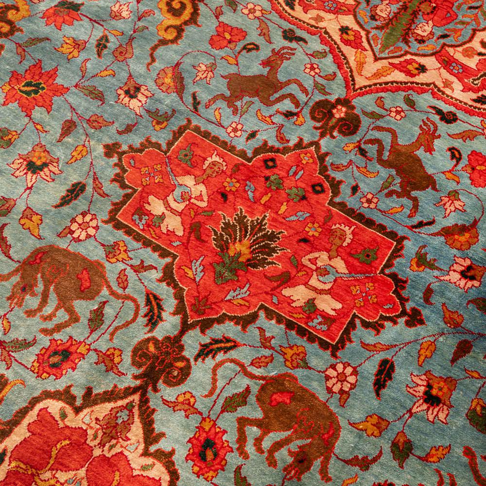Rameshgar Heriz Persian Carpet Silk 228x304, Authentic Vintage Rugs & Kilims in Dubai