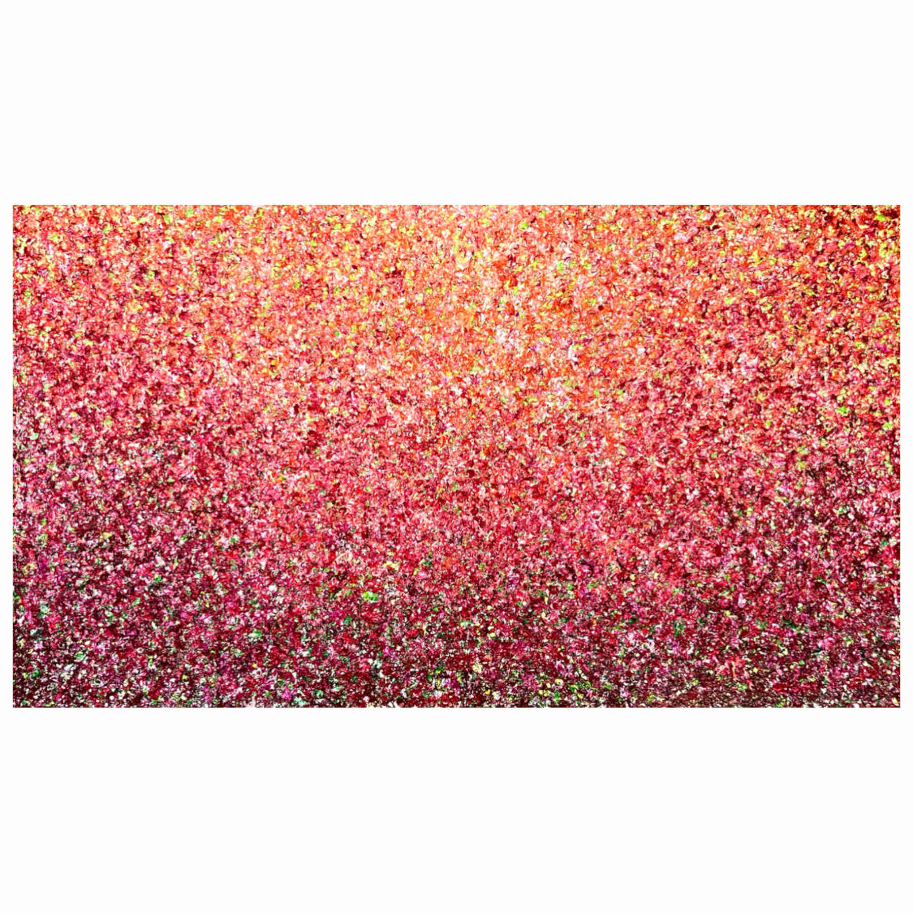 Red Unspoken Acrylic Painting For Interior Design By Rawia Zantout