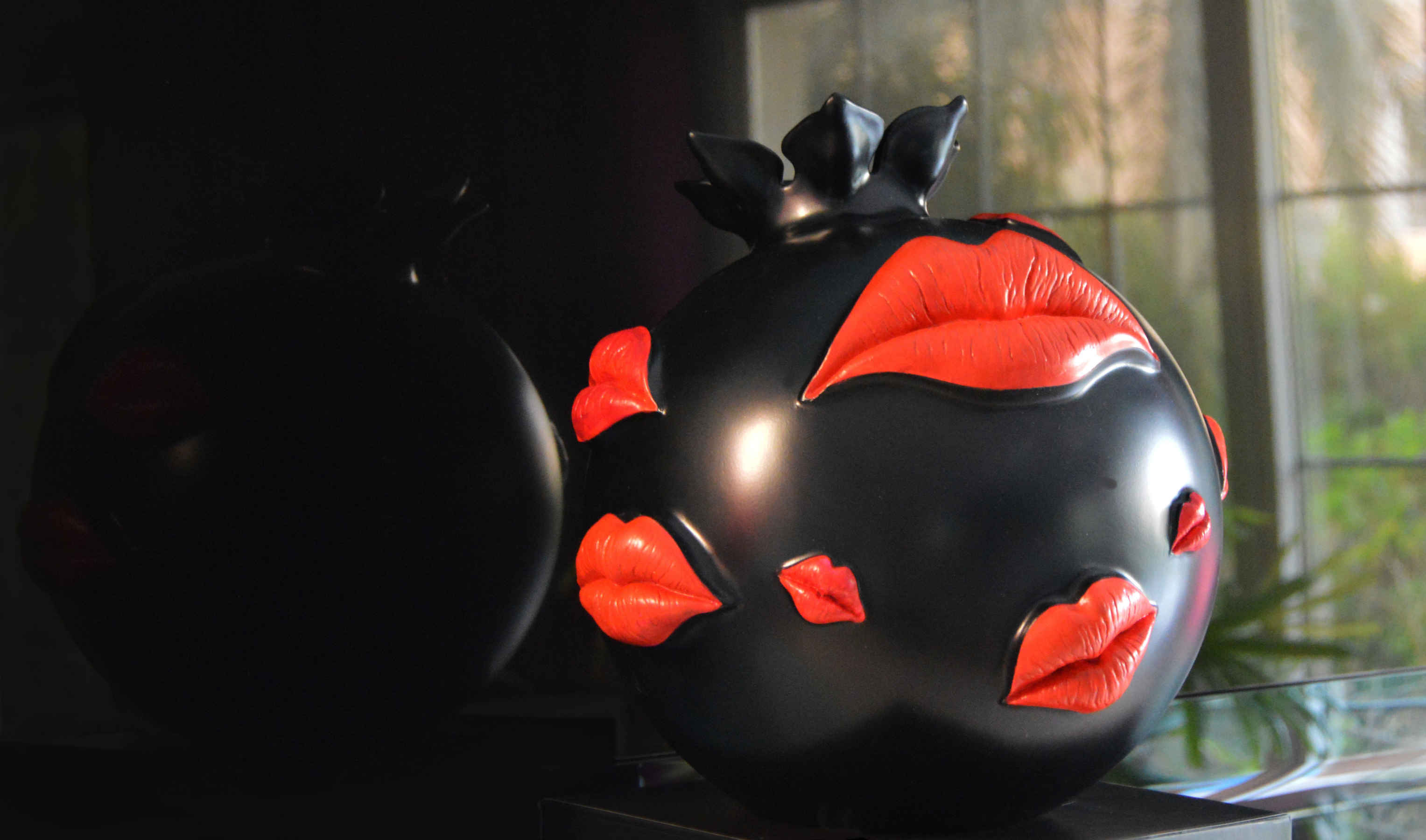 Red Hot & Black Pomegranate Sculpture Corporate Gifts