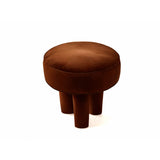 Brown Velvet Stool, Bold Contemporary Designer Furniture