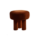 Brown Velvet Stool, Bold Contemporary Designer Furniture