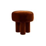Brown Velvet Stool, Bold Contemporary Designer Furniture