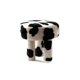 Cow Print Stool, Contemporary Designer Furniture