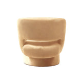 Beige Velvet Armchair, Bold Contemporary Furniture Designs