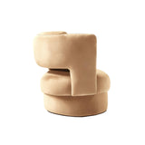 Beige Velvet Armchair, Bold Contemporary Furniture Designs