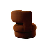 Brown Velvet Armchair, Bold Contemporary Furniture Designs