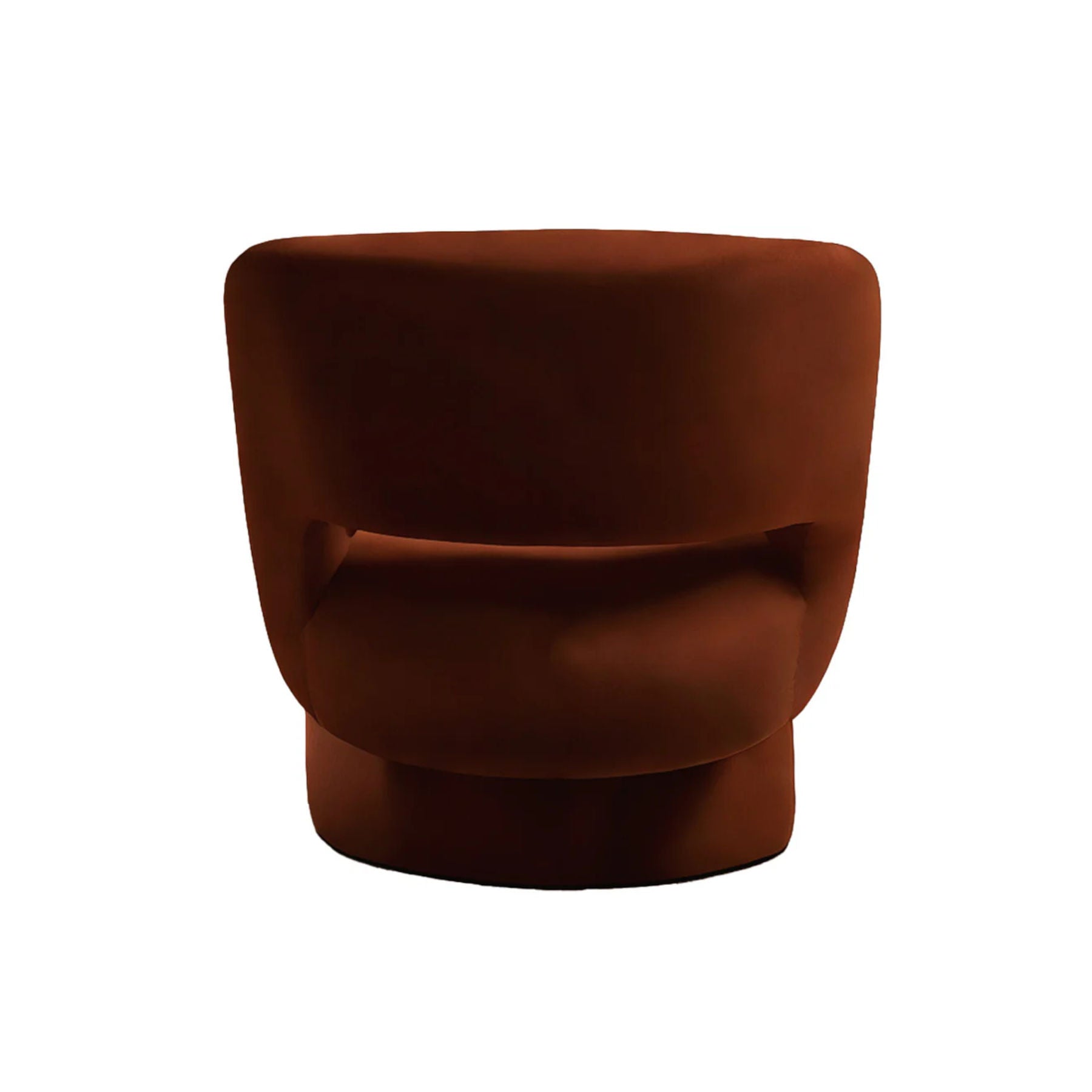 Brown Velvet Armchair, Bold Contemporary Furniture Designs