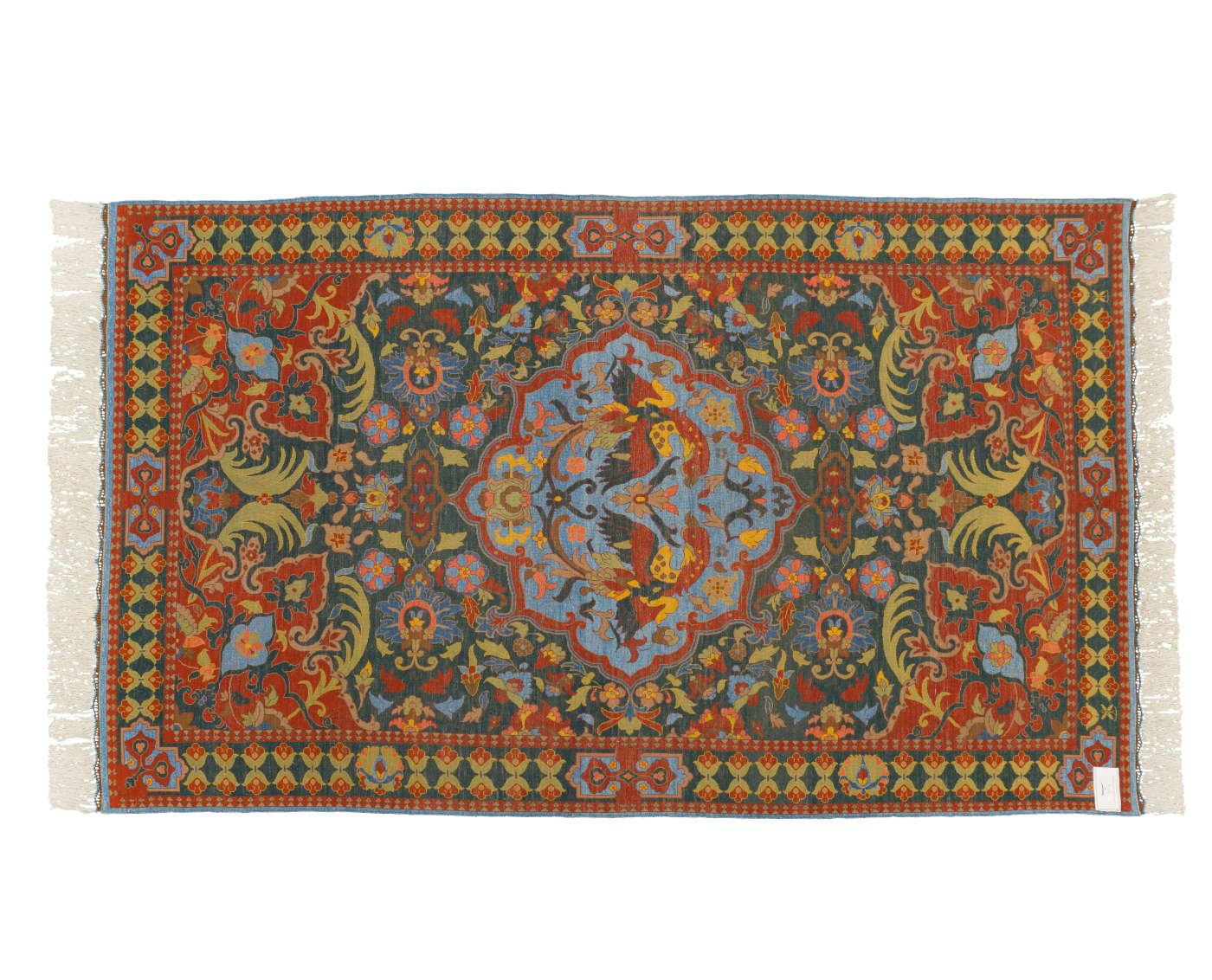 Rokhsareh Heriz Persian Carpet Silk 118x193, Authentic Vintage Rugs & Kilims in Dubai