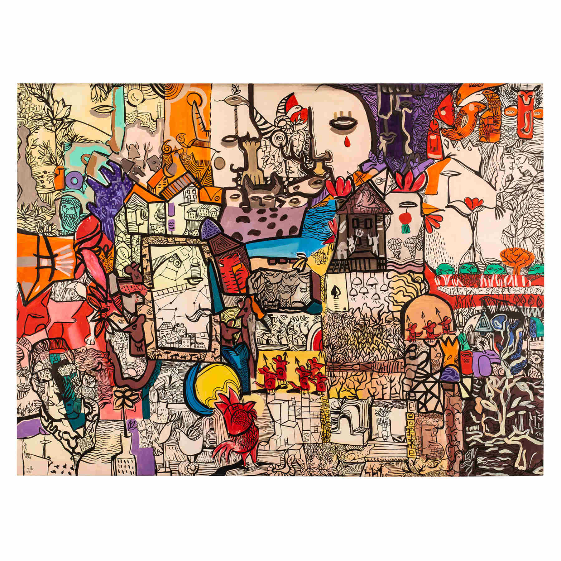 Acrylic Painting - Street Art, graffiti, Urban Art Dubai