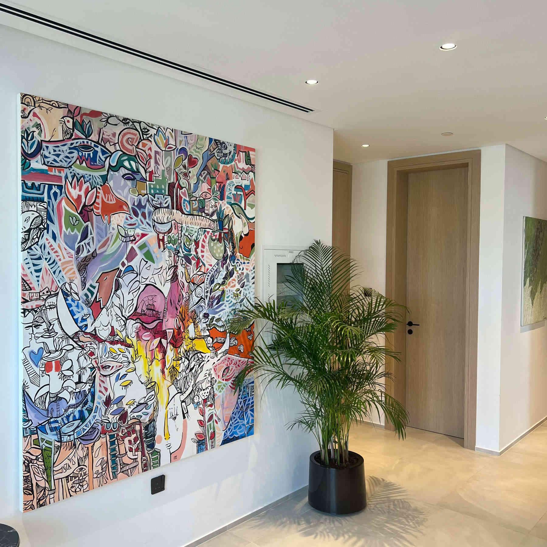 Acrylic Painting - Street Art, graffiti, Urban Art Dubai