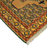 Medallion Sanandaj Persian Kilim 106x155, Handmade Nomadic Wool Rugs & Kilims in Dubai