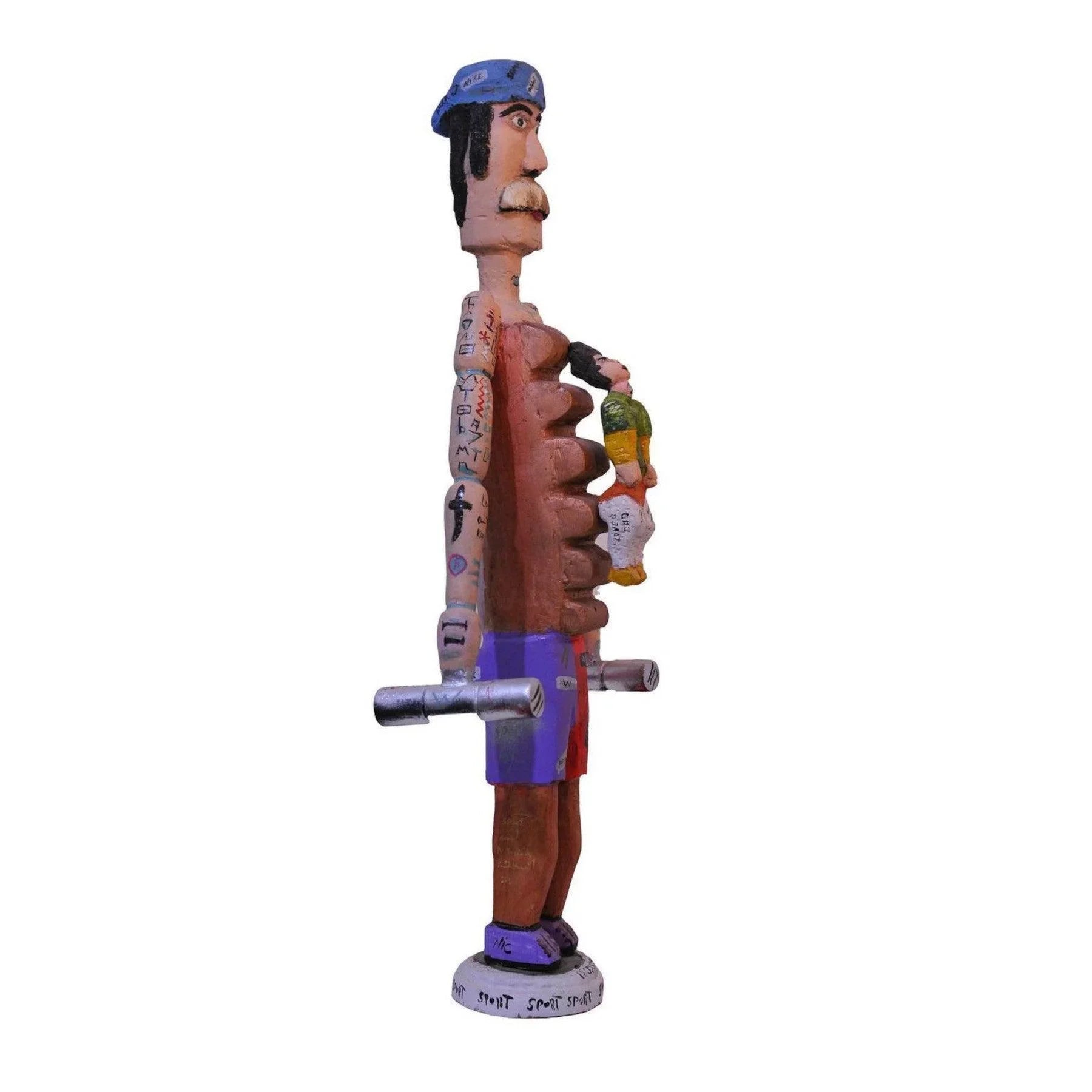 Six Packs Wood Sculpture - Contemporary Wooden Statues & Artworks By Amir Kamand in Dubai