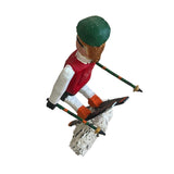 Ski Series Wood Sculpture - Contemporary Wooden Statues & Artworks By Amir Kamand in Dubai