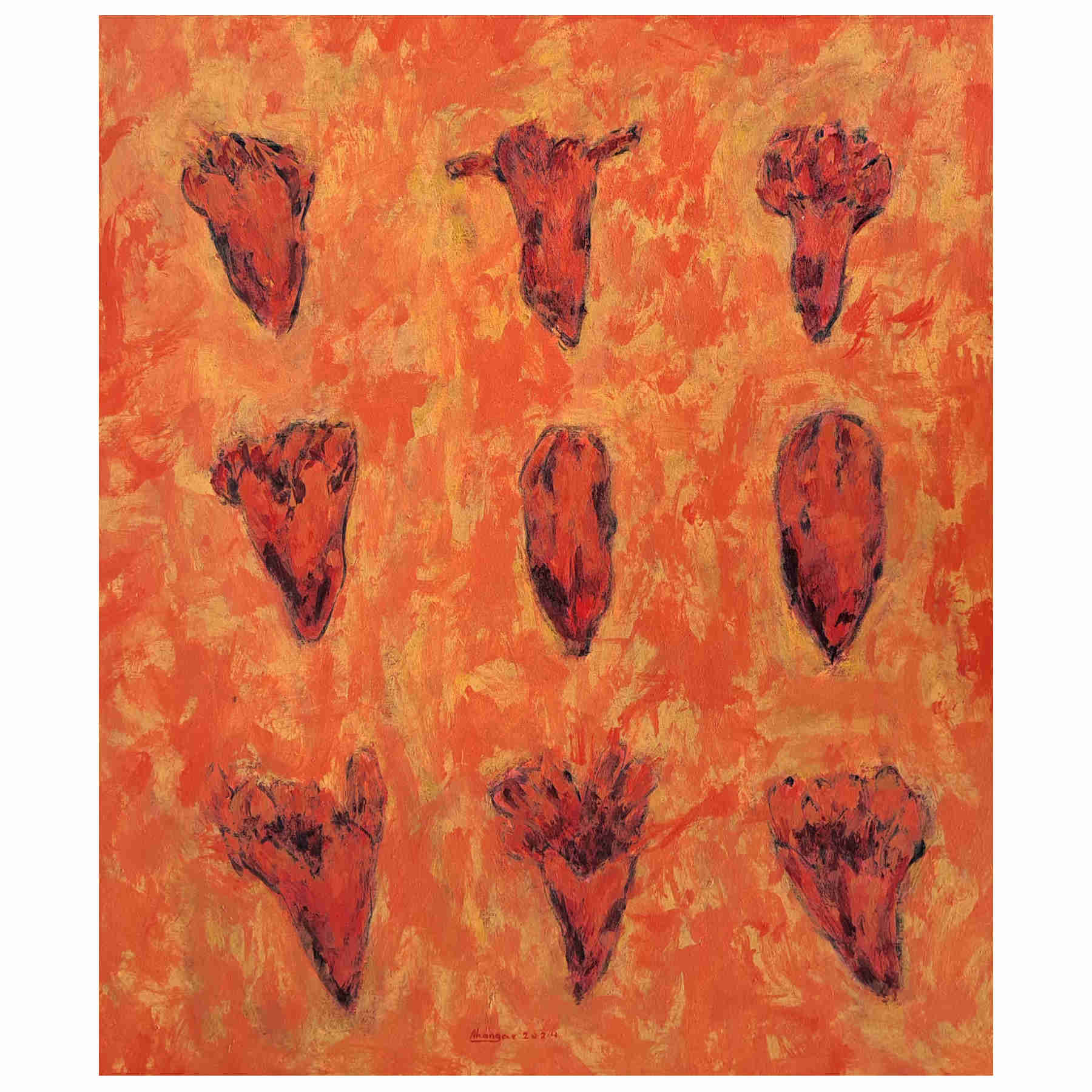 Abstract Acrylic Painting By Soheila Ahangari in Dubai