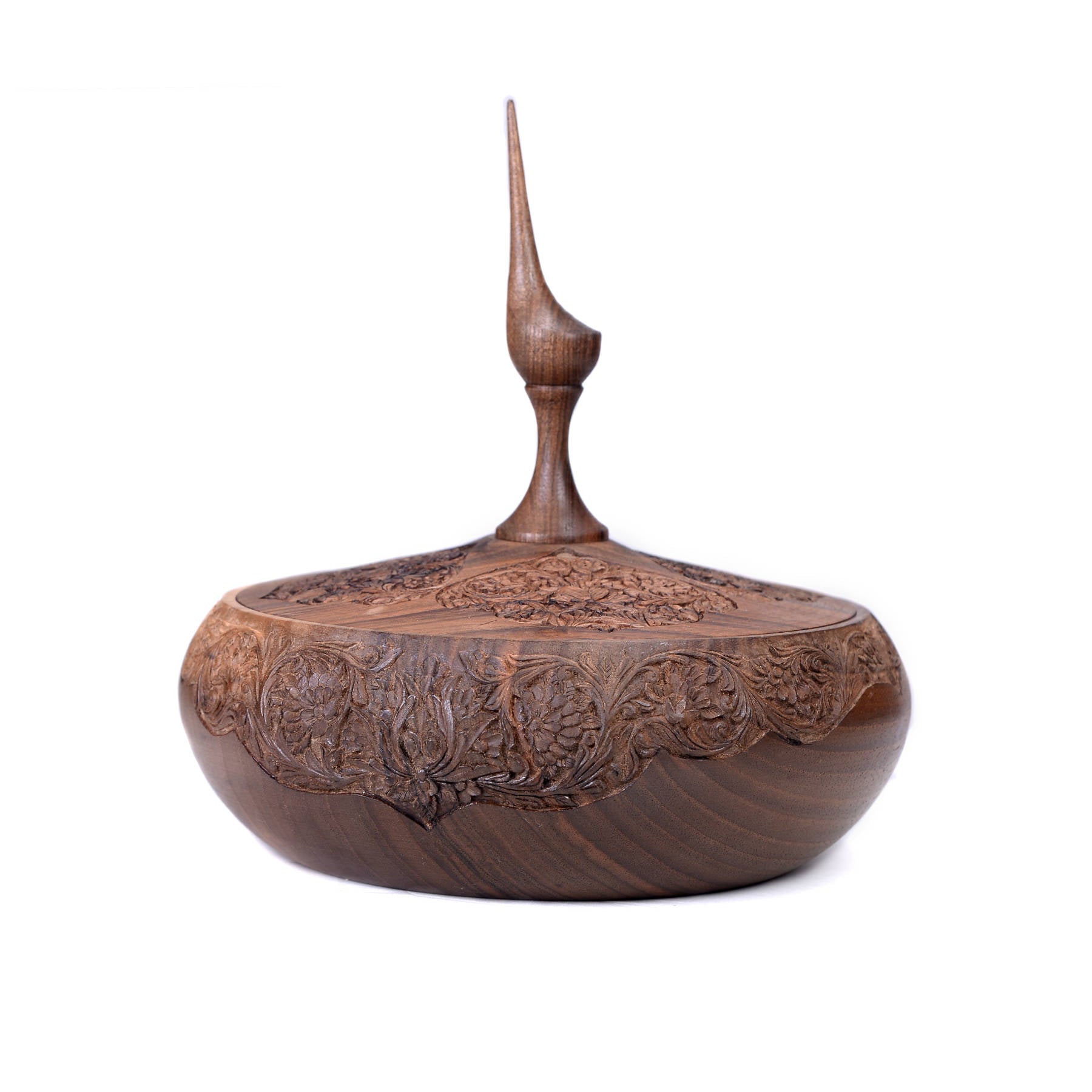 Woodturning - Khayāl Kohl Holder Wood Sculpture