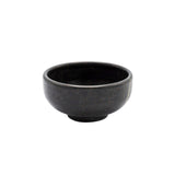 Black Natural Stone Dip Bowl - River Stone Dining Tableware & Accessories in Dubai