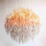 Sphere Mixed Media Sculpture, Hanging Installation Art By Diana Beltrán