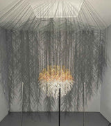 Sphere Mixed Media Sculpture, Hanging Installation Art By Diana Beltrán