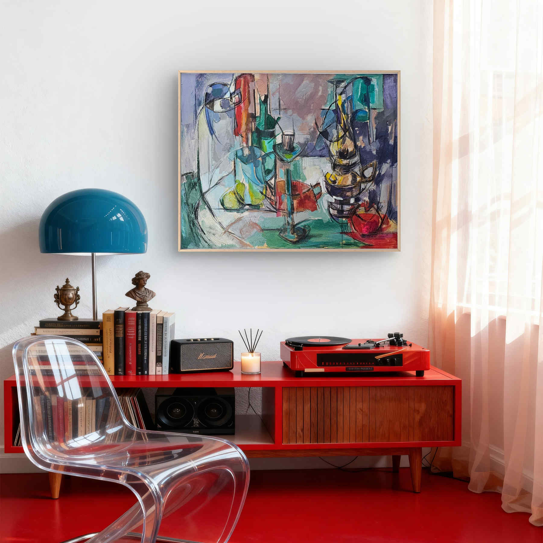 Contemporary Abstract Acrylic Painting By Elahm Ghorbanishad