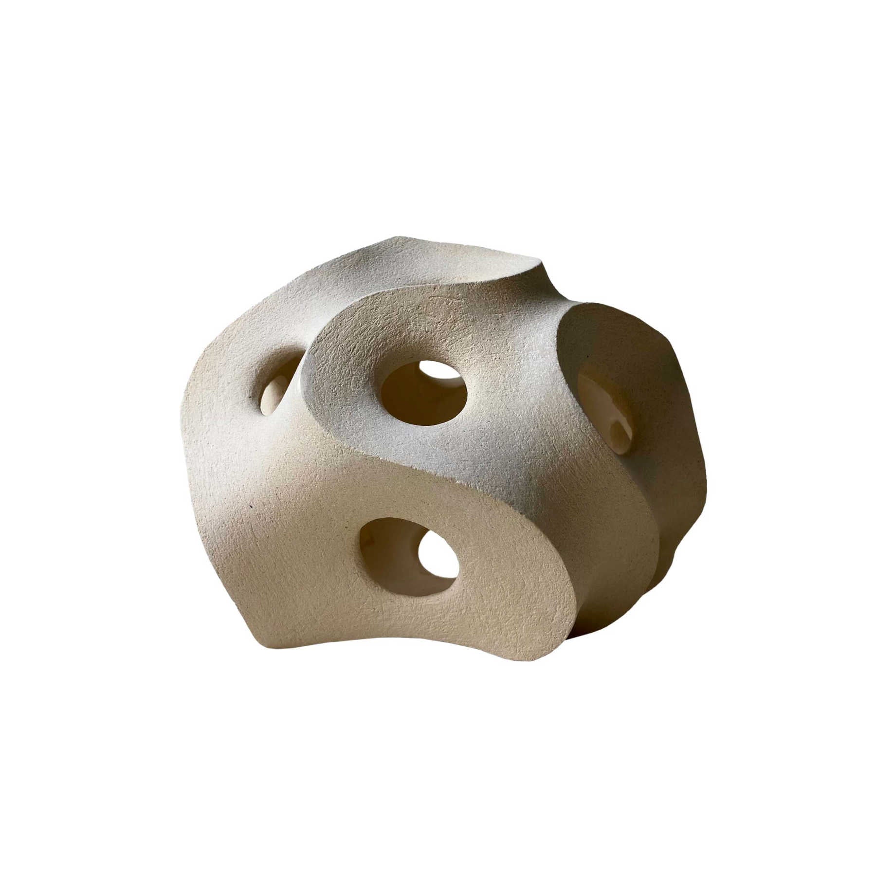Abstract Stoneware Clay Sculpture